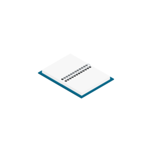 開いたルーズリーフのアイソメトリックイラスト