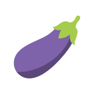 茄子のアイソメトリックイラスト