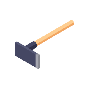 クワのアイソメトリックイラスト