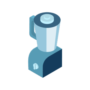 ブレンダーのアイソメトリックイラスト