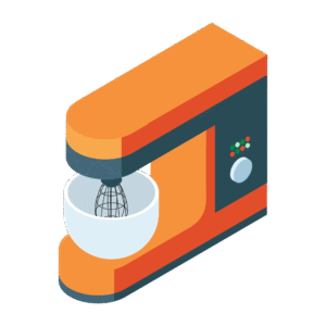 ミキサーのアイソメトリックイラスト