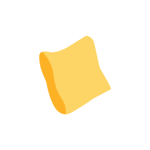 黄色いクッションのアイソメトリックイラスト