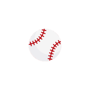 野球ボールのアイソメトリックイラスト