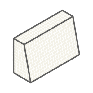 サッカーゴールのアイソメトリックイラスト、その2