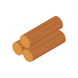 薪のアイソメトリックイラスト