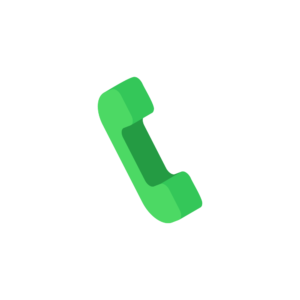電話アイコンのアイソメトリックイラスト