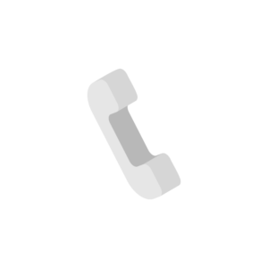 電話アイコンのモノクロアイソメトリックイラスト